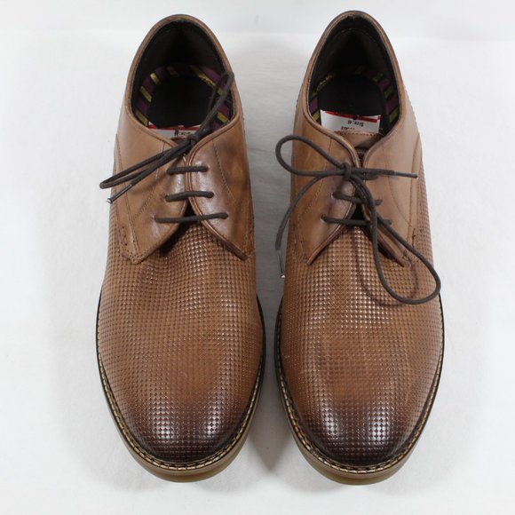 Base London Mens Blake Burnished Shoe - Brown 46EU - Picture 3 of 5